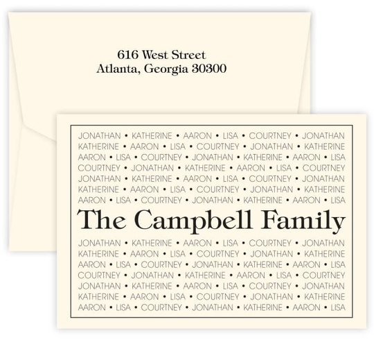 Tiffany Family Pride Folded Note Cards